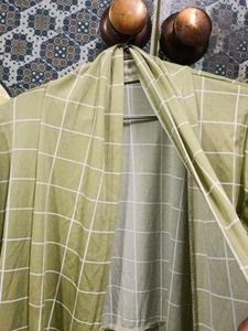 Women's Casual Checked Open Front Shurg