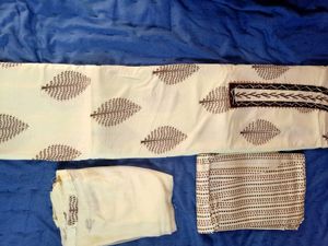 Reyon cotton salwar suit with dupatta