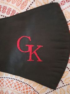 "GK" Embroidered Combo Of 3 Face Masks