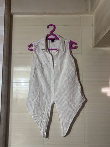 y2k White Sleeveless Blouse