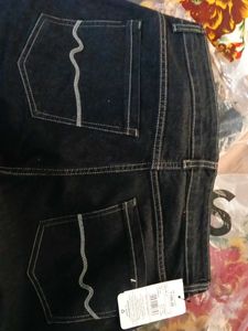 Black Cargo Denim Jeans