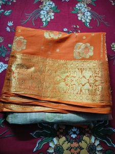 Elegant Tant Banarasi Saree with Golden Border