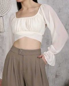 Chic White Crop Top