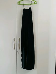 Bottle Green Velvet Maxi Dress/ Gown