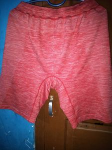 Red Heathered Athletic Shorts