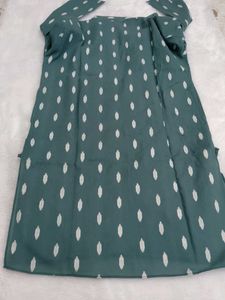 Green Printed Men's Kurta