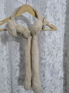 Cozy Faux Fur Scarf with Tassels