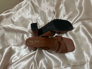 Chic Brown Block Heels