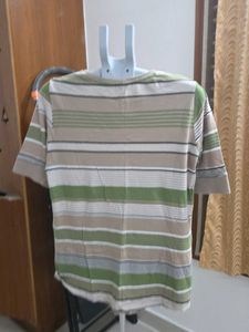 Classic Striped Casual T-Shirt Max L size
