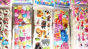 10 packs of Fun stickers