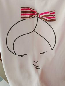 Cute Face Print Sleeveless Top