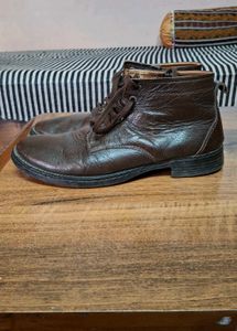 Men's Brown Leather Casual Shoes