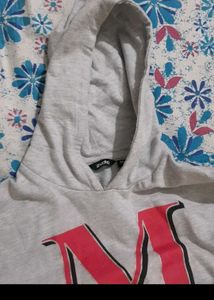 Grey Hooded Sweatshirt &amp; Crewneck Sweater