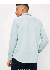 John Navy Slim Fit Men's Shirt
