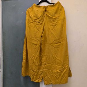 Stylish Yellow Wide-Leg Pants