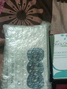 OxiGlow Hydra Boost kit and mini massager