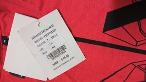 🚨 Price Drop Armani Exchange Red Graphic T-Shirt