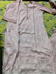 schifli Pink Kurta Set