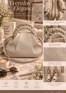 Stylish & Chic Beige Handbag