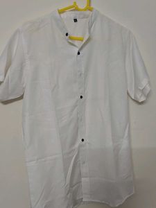Men's Short Sleeve White Shirt
