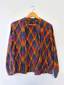 Chumbak Ikat Bomber Lightweight Jacket