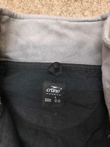 Men's Grey &amp; Black Fleece Jacket