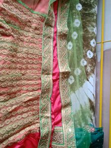 Lehnga saree fixed