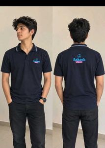 Aakash BYJU'S Navy Blue Polo Shirt