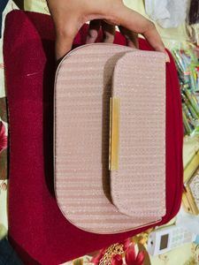 Sparkly Pink Clutch party wear new wdt tag