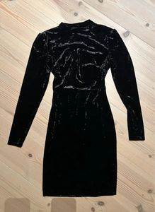 Missguided Velvet Backless Mini Dress