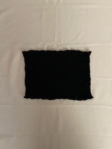 Black Smocked Tube Top 🖤