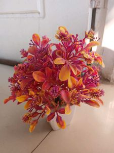 Artificial Plant in White Pot