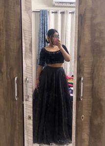 Elegant Black Lehenga Choli Set