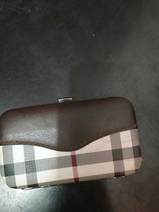 Designer Plaid Clutch
