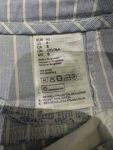 last price Blue and White Striped Pants