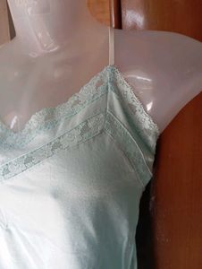 Light Blue Lace Trim Camisole