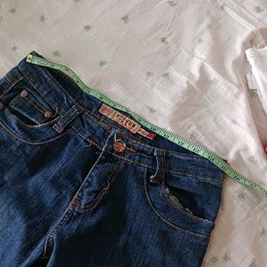mid waist Y2K jeans 2008.Women's Blue Flare Jean