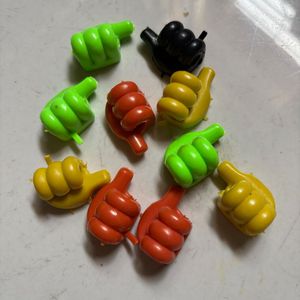 Cute Thumbs Up Cable Clips- 10pcs