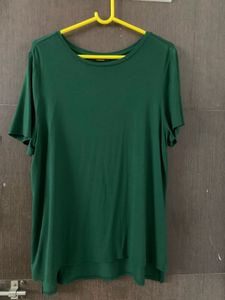 Macy’s Alfani Solid Green T-Shirt