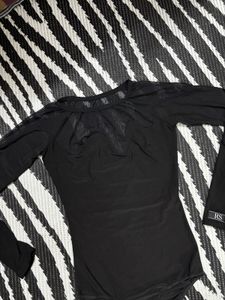 Chic Black Mesh Bodysuit