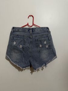 women’s Blue demin shorts