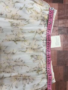 Sheer Floral Skirt-mini