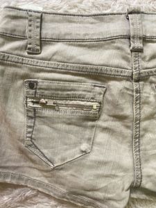 Y2K Grey Denim Shorts