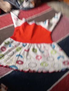 Cute Donut Print Baby Dress