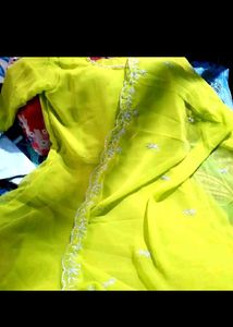 Stunning Neon Yellow Gown