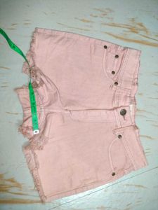 Cute Pink Denim Shorts