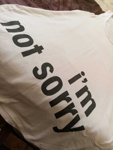 Graphic Tank Top: "I'm Not Sorry"