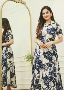 Stylish Floral Print Maxi Dress