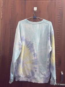 zara rainbow Tie Dye Pullover Sweater