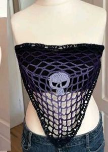 Crochet 2 in 1 skull Top